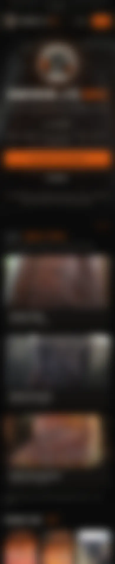 Before: website for a bbq restaurant on a phone, blurred for privacy