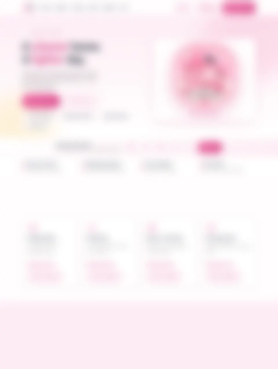 Before: website for a house cleaning service on a computer, blurred for privacy