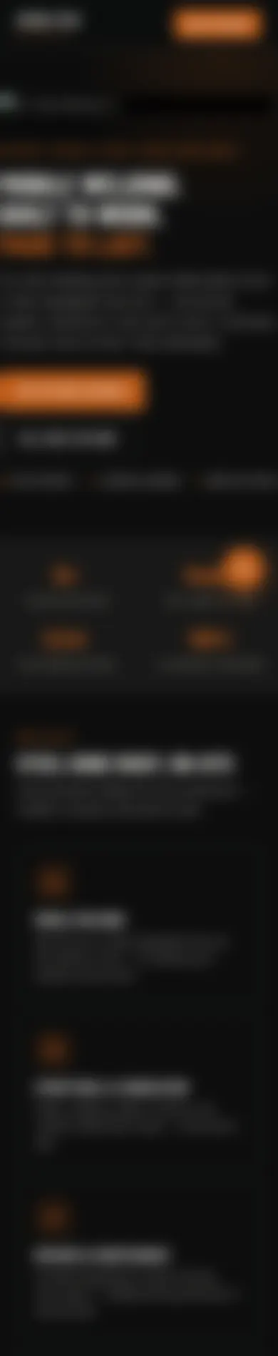 Before: website for a mobile welding and fabrication on a phone, blurred for privacy